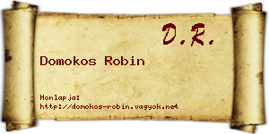 Domokos Robin névjegykártya